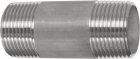 Nypel długi ze stali nierdzewnej AISI 316, do 10 bar, gwint stożkowy BSPT zewnętrzny, przedłużka